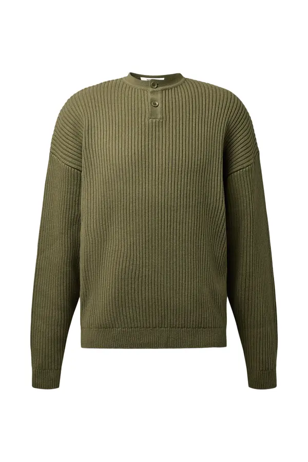 Henley Pullover Yoonis grün