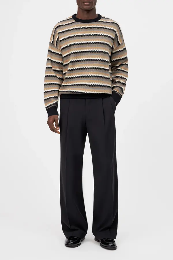 Pullover Neelio Jacquard-Muster schwarz_02