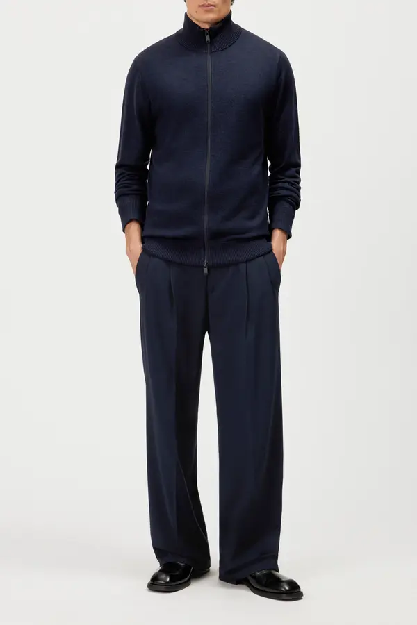 Strickjacke Antonio blau_01