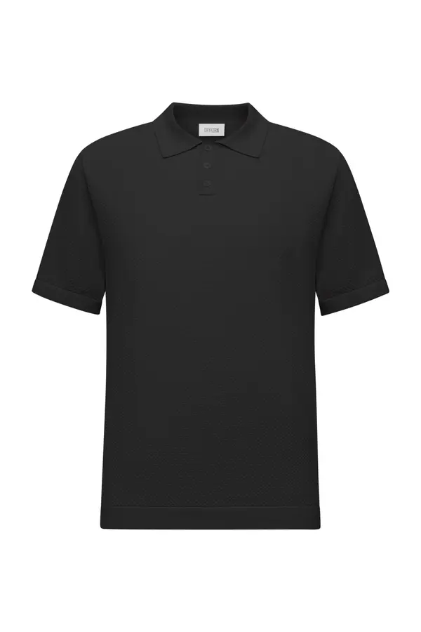 Strickpolo Triton schwarz