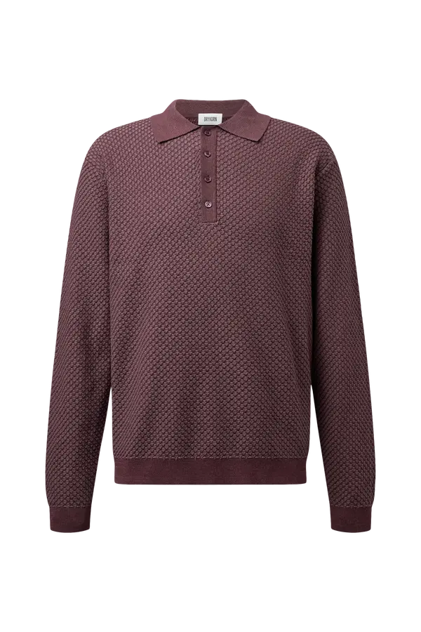 Strick Poloshirt Jonnte burgundy