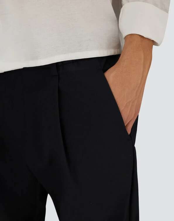 Hose mit Tunnelzug marineblau_01