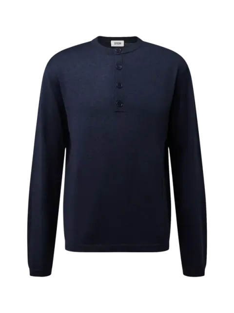 Henley Pullover Freeko_Ls blau