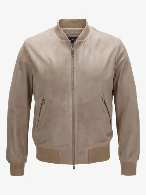 Lederblouson Didier taupe