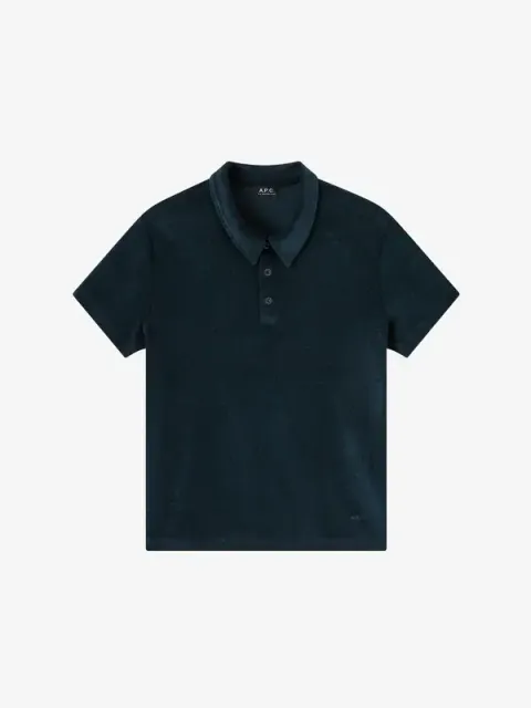 Frottee Polo Julian blau