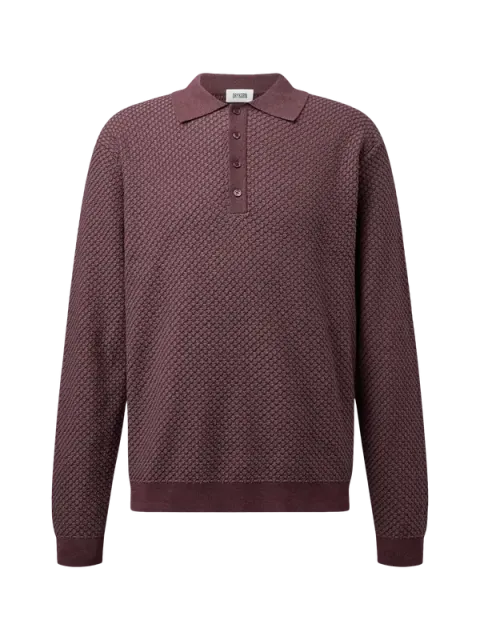 Strick Poloshirt Jonnte burgundy