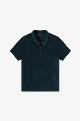 Frottee Polo Julian blau