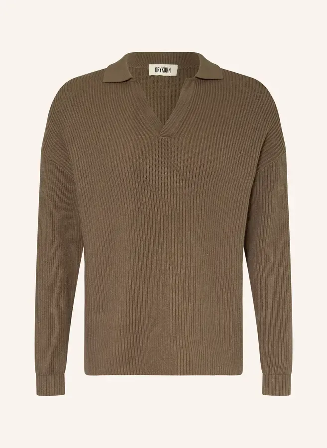 Strickpolo Rustino braun