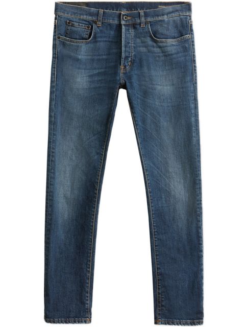 Regular-Jeans Quentin mit mittelhohem Bund von Dondup, blau