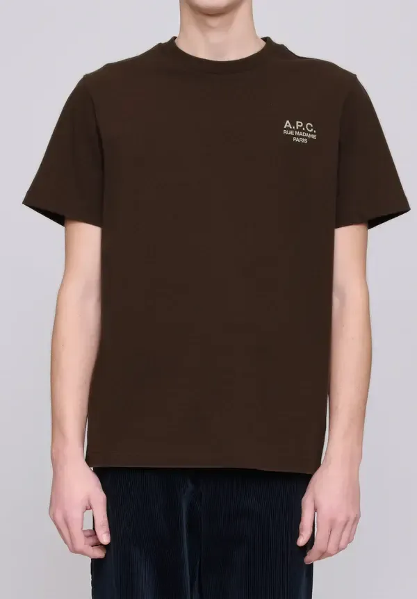 T-Shirt Standard Rue Madame braun/ecru_01