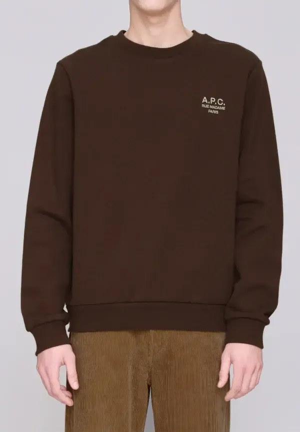 Sweatshirt Standard Rue Madame braun/ecru_01