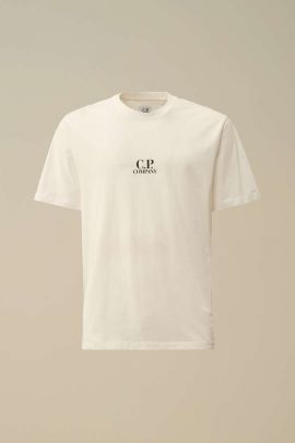 T-Shirt mit Logo weiß