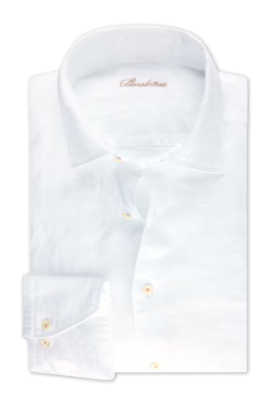 Leinenhemd slimline weiss