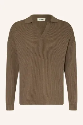 Strickpolo Rustino braun