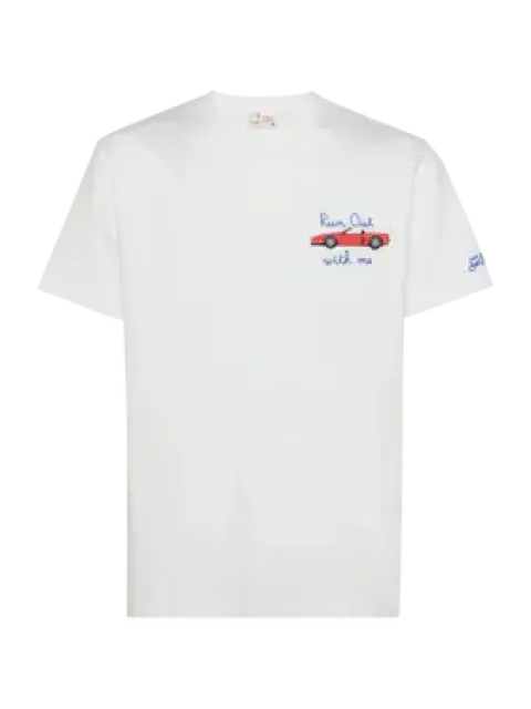T-Shirt ''Run Out with me'' weiß