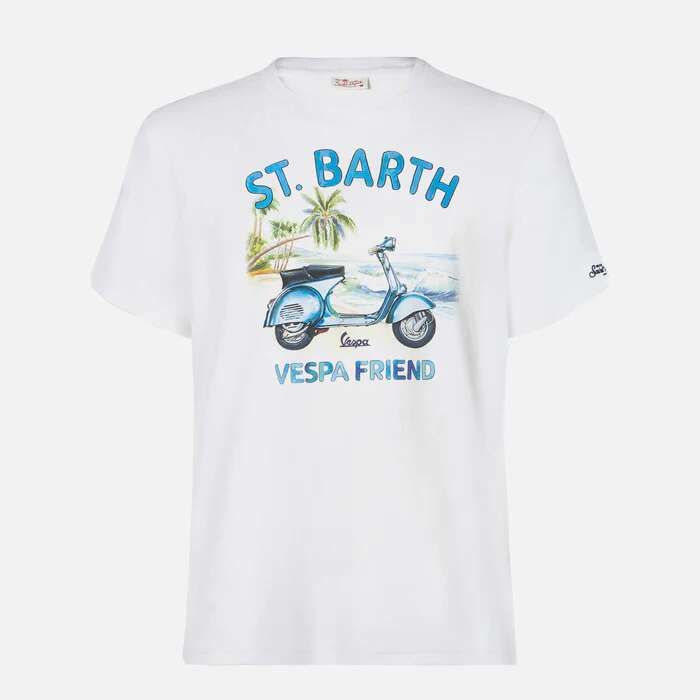 T-Shirt Vespa Friend weiß