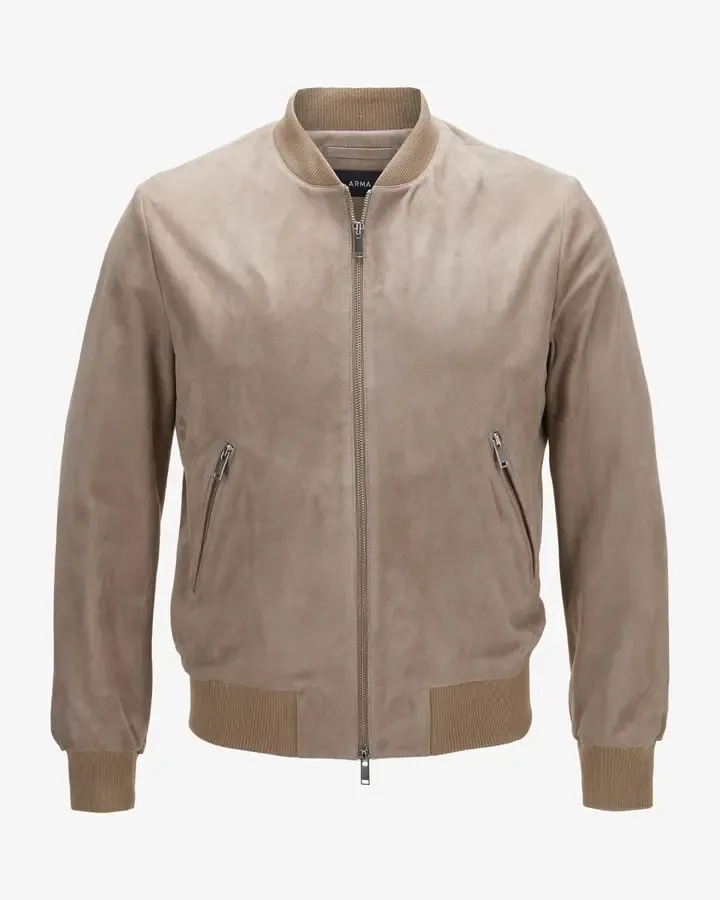 Lederblouson Didier taupe_04