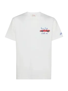T-Shirt ''Run Out with me'' weiß