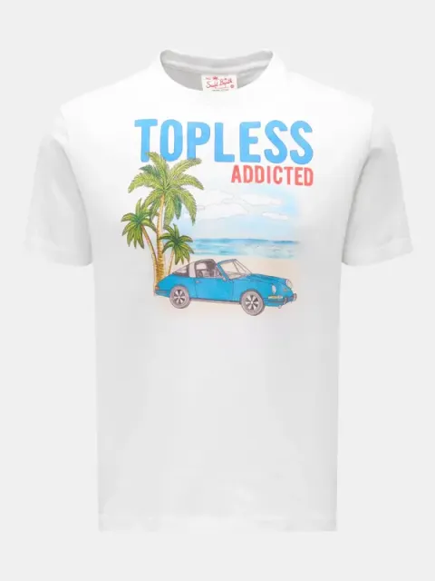 T-Shirt Topless Addicted weiß