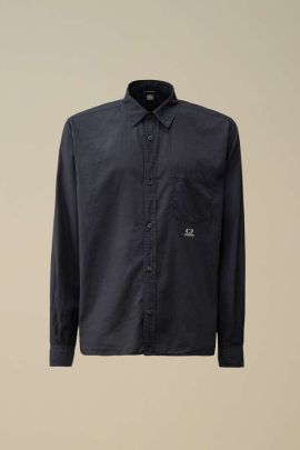 Hemd Light Mussola blau
